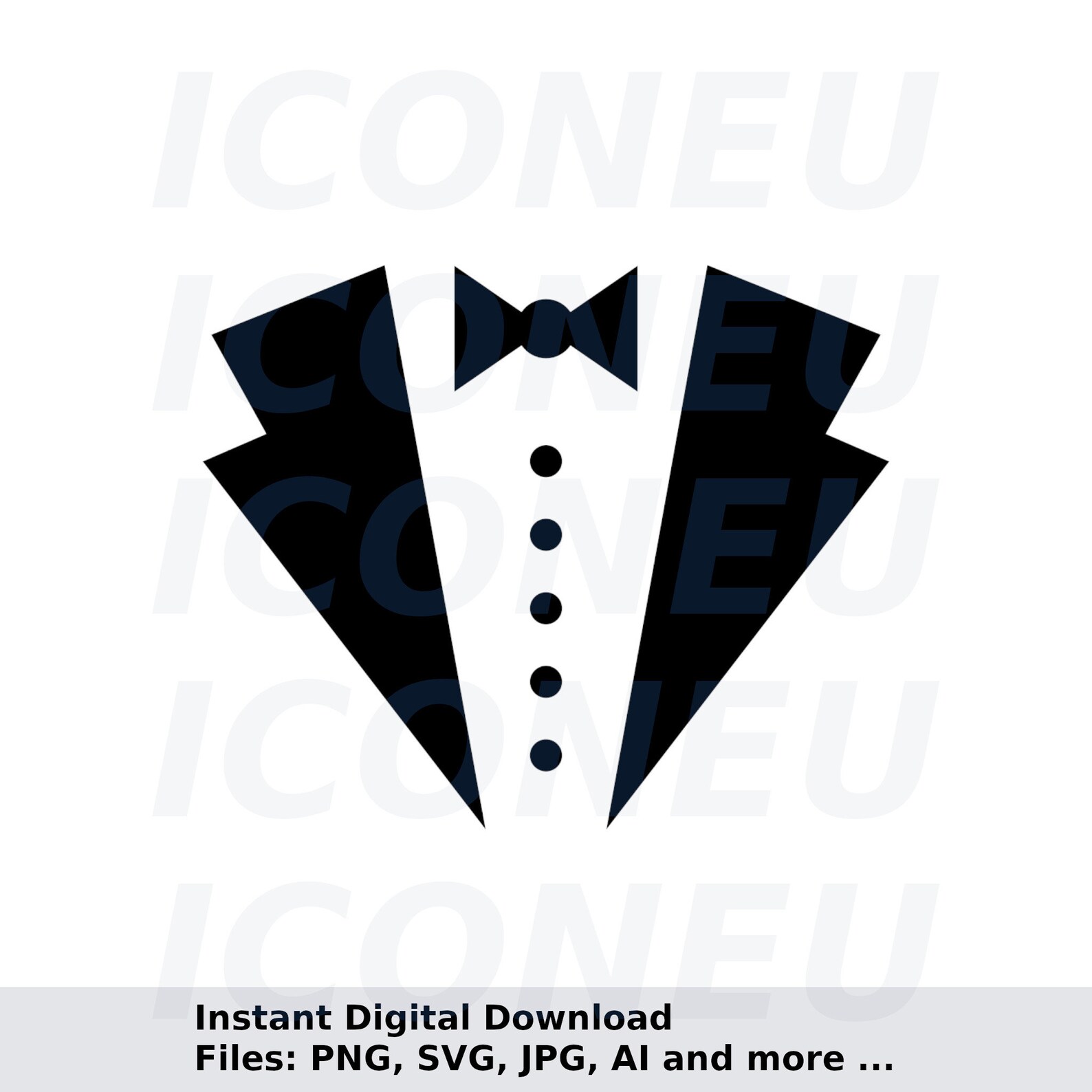 Tuxedo SVG Instant Digital Download Svg Ai Dxf Eps Png - Etsy