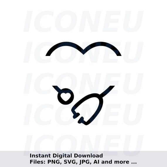 Stethoscope Name Frame SVG Instant Digital Download Svg Etsy