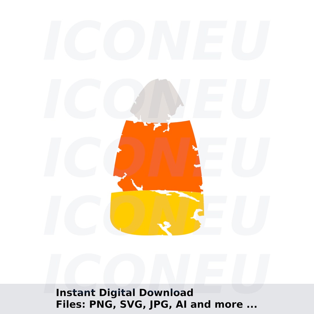 Distressed Candy Corn SVG - Instant Digital Download, Svg, Ai, Dxf, Eps ...