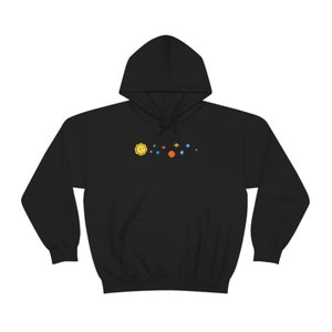 Solar System Hoodie Planets Hoodie Space Hoodie Astronaut Hoodie Astronomy Hoodie Unisex Heavy Blend Hooded Sweatshirt