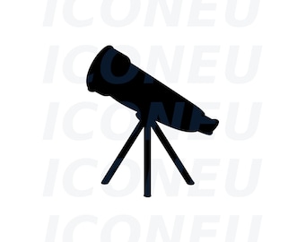 Telescope SVG - Instant Digital Download, svg, ai, dxf, eps, png, studio3, and jpg files included!  Astronomy, Space, Star Gazing