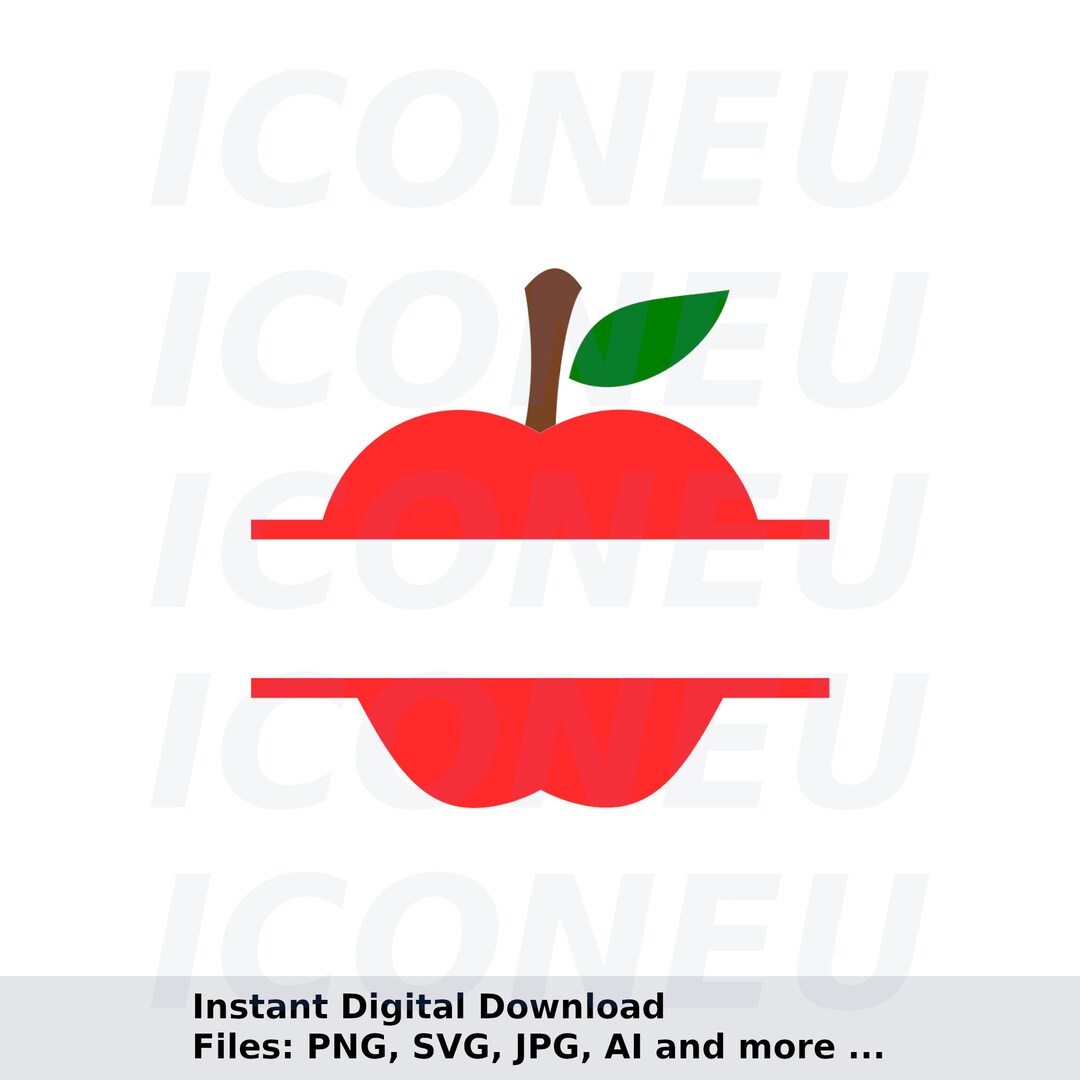 Apple Teacher Frame SVG - Instant Digital Download, Svg, Ai, Dxf, Eps ...