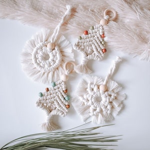 Christmas macrame ornament | Boho christmas decor | Stocking stuffers | Tree decorations | Christmas decor | Holiday decor