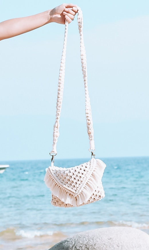 Macrame crossbody bag discount