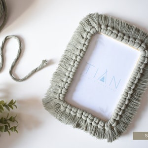 Handmade Macrame Photo Frame: Boho Wedding Decor - Etsy