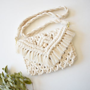Macrame Kids Crossbody Bag: Mini Boho Purse