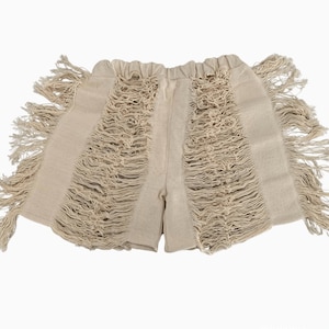 tulum frayed shorts, festival outfit, tulum men outfit, men beachwear, bohemian men clothing, rave ceremonial men outfit, tassel shorts,