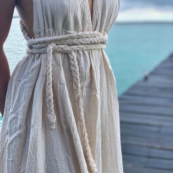 Godness dress, Ibiza dress, bohemian maxi dress, long boho dress, tulum boho dress,maxi organic dress, bridesmaids dress, festival godness