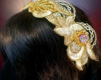 Vintage style, Sparkly headband, tribal fusion bellydance, theatre, Art Deco, wedding