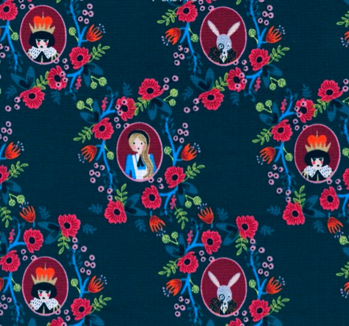 HTF RARE OOP Rifle Paper Co. Wonderland Fabric Bundle - Etsy