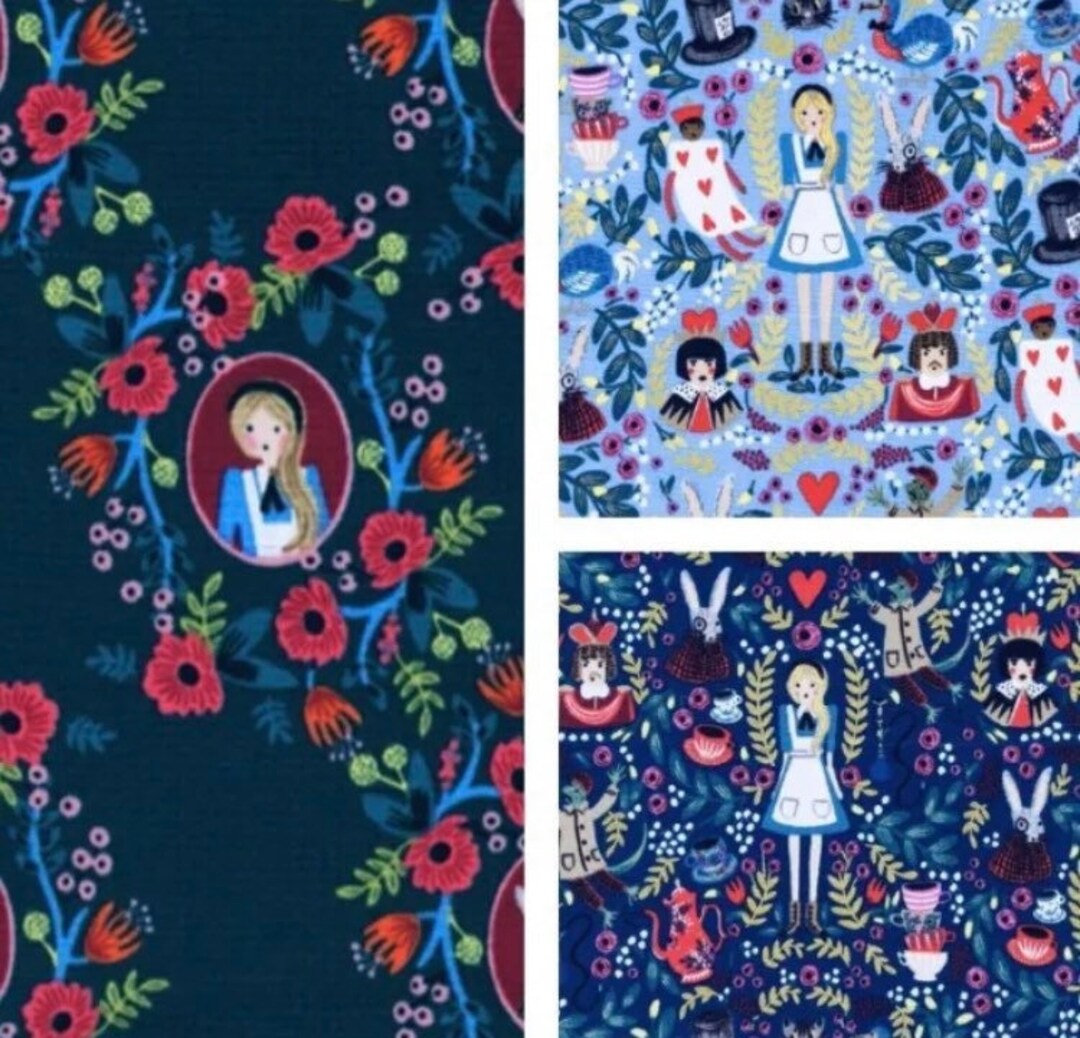 HTF RARE OOP Rifle Paper Co. Wonderland Fabric Bundle - Etsy