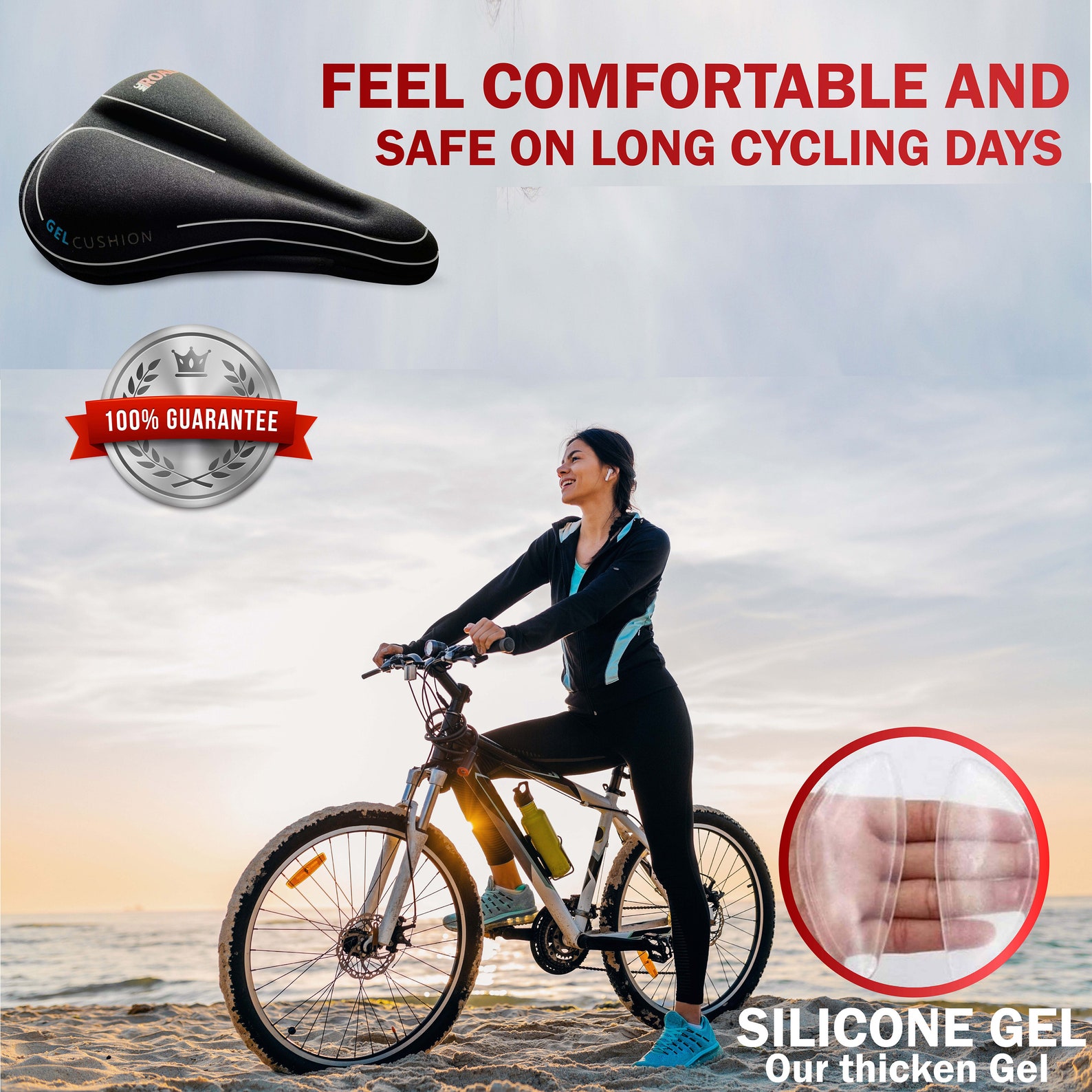 Bike Saddle Peloton Bike Seat Cushion Gel Cover Pad Bike Etsy