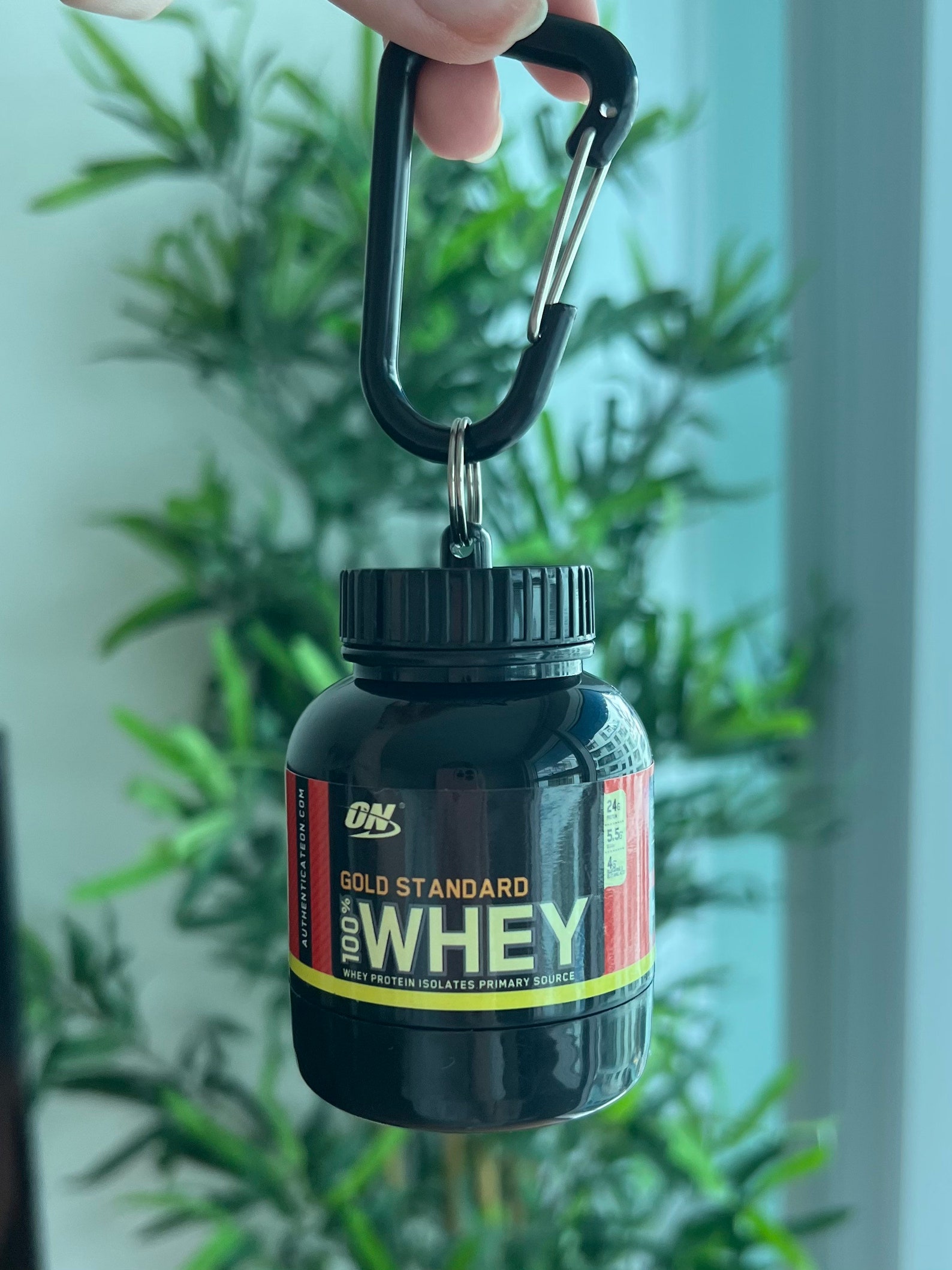 Mini Whey Protein Holder Portable Keychain Without Scoop Etsy
