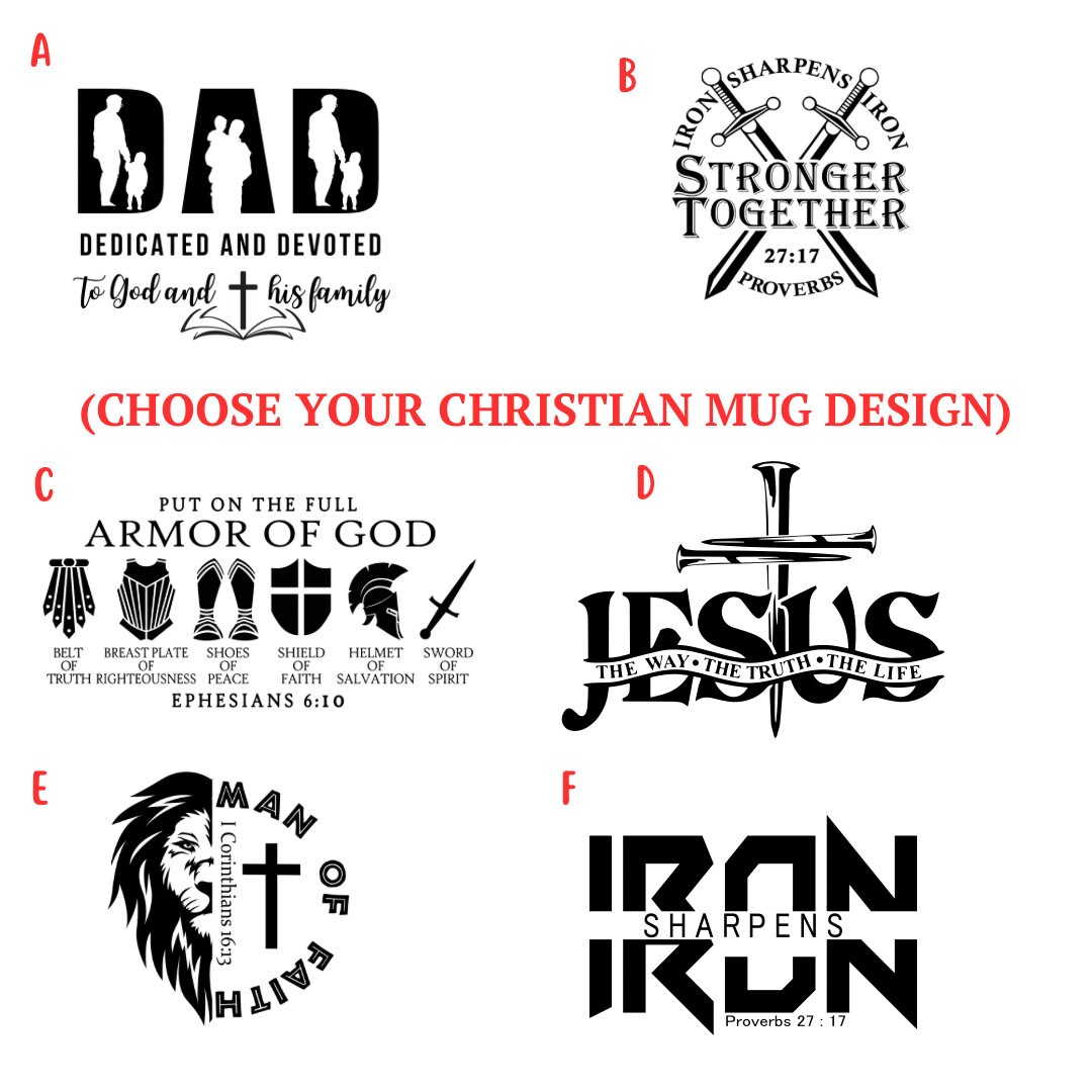 FAITH BASED Mugs 6 Design Options Fathers Daygod Jesus Etsy