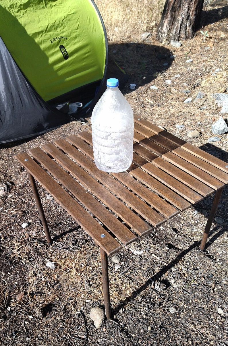 Foldable Wooden Roll up Table With Carry Bag Foldable Wooden Etsy