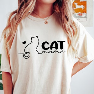 Cat Mama Shirt, Cat Mom Shirt, Cat Shirt for Cat Mom, Cat Lover, Mother's Day Gift For Cat Mom, Cat Lover Gift, Cat Shirt, Mom Shirt