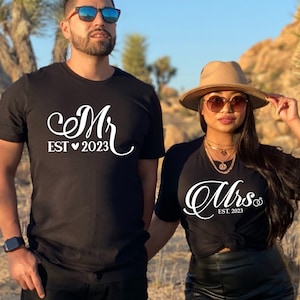 Mr And Mrs, Mr and Mrs shirts, Honeymoon Shirts, Newlywed Shirts, Wedding Shirt, Wife And Hubs Shirts, Just Married Shirts, Couples Shirts
