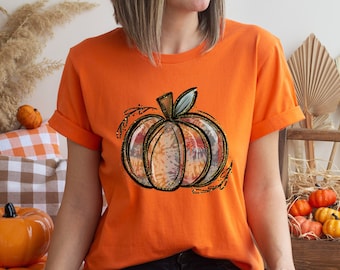 Fall Pumpkin Shirt, Cute Fall Tee, Cozy Thanksgiving Shirt, Family Thanksgiving Shirt, Fall Lover Tshirt, Cute Pumpkin Tshirt