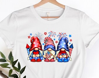 Zwerge mit amerikanischer Flagge Shirt, amerikanische Flagge Shirt, 4. Juli Party Shirt, Das Land des freien Shirt, Unabhängigkeitstag Shirt für Geschenk