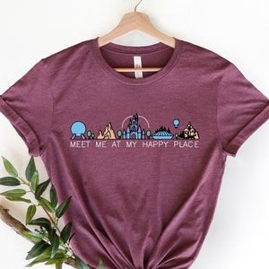 Meet me at my happy place shirt, Family Vacation, Matching shirt, trip shirts, Family vacation shirts, Matching shirts