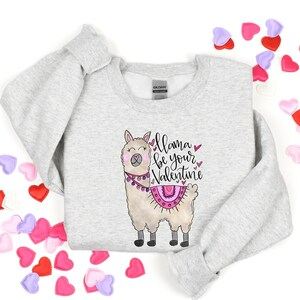 Llama be your Valentine Shirt,Boyfriend and Girlfriend Gift, Couple Ideas, Matching Love Tshirt, Valentines Love Tshirt,Cute Tee, Funny Tee