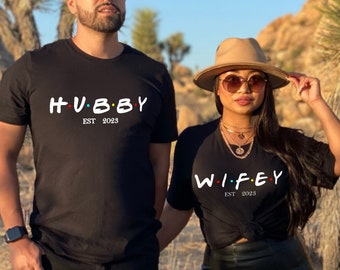 Wifey and Hubby Shirt,Mr and Mrs,Just Married Shirt,Honeymoon Shirt,Wedding Shirt,Wife And Hubs Shirts,Just Married Shirts,Couples Shirts
