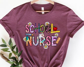 School Nurse Shirt, Nurse Shirt, Nurse Gift, Funny Nurse Shirt, Nursing Student, Nursing Graduate, School Nurse Gift, Teacher Shirt , RN Tee