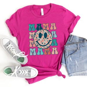 Mama Shirt, Mothers Day Shirt, Mother&#39;s Day Gift, Strong Woman Shirt, Cute Gift for Moms, Mother&#39;s Days Mama Shirt, Smiley Face Mama Shirt