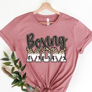 Boxing Mom T-Shirt, Mom Boxing T-Shirts, Personalized Boxing Mom T-Shirt Mom Life Shirt, Funny Mo Momma Cool Mom Shirts, Mamacita Mama Mommy