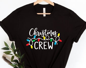 Christmas Crew Shirt, Merry Christmas Shirt, Christmas Teacher Shirt, Matching Christmas Shirts, Family Christmas Shirts, Christmas lights