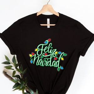 Feliz Navidad Shirt, Spanish Merry Christmas Shirt,  Christmas lights Shirt, Christmas   Family Matching, Cute family shirt, Christmas 2023