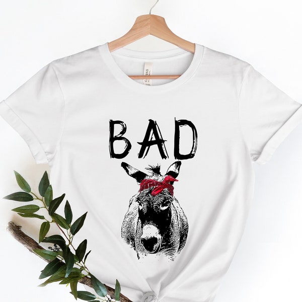 Camisa Bad Ass, camiseta Bad Ass Donkey, perfecta para hombres y mujeres, regalo del día del padre, camisa para papá, camisa divertida para papá, regalo para papá,