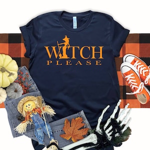 Hexe bitte Shirt, Hexe Shirt, Halloween Shirt, Frauen Halloween Shirt, gruseliges Shirt, Witchy Shirt, süßes Halloween Shirt, Besen Shirt