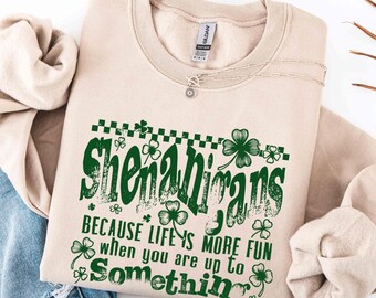 Sudaderas con trébol de San Patricio, camisetas con trébol de la suerte, travesuras retro, humor irlandés, regalos modernos para el Día de San Patricio