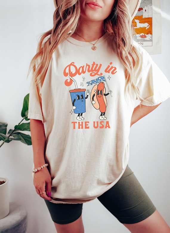 Party in The USA Shirt, Gift for 4th of July Crew, 4th of July Party Shirt, The Land of the Free Shirt, Independence Day Shirt For Gift