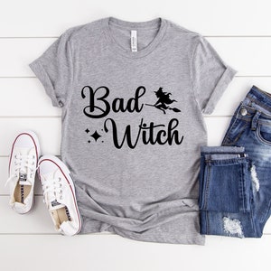 Camisa de bruja mala de Halloween, bruja, bruja, disfraz de bruja, camisa de vibraciones espeluznantes, regalo de Halloween, camiseta linda de Halloween, Halloween de mujeres, regalo de mamá imagen 3