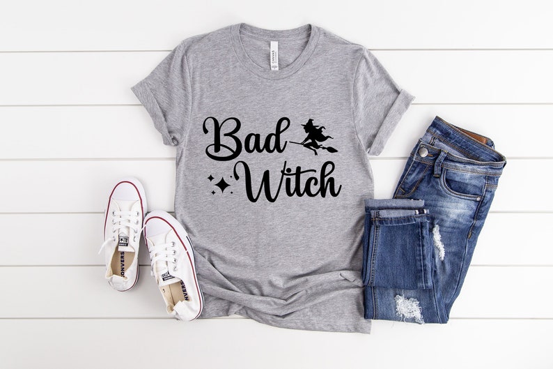 Camisa de bruja mala de Halloween, bruja, bruja, disfraz de bruja, camisa de vibraciones espeluznantes, regalo de Halloween, camiseta linda de Halloween, Halloween de mujeres, regalo de mamá imagen 3