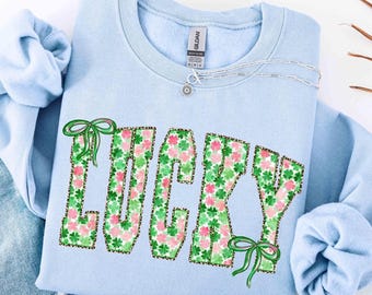 Camiseta de la suerte del Día de San Patricio, Día de San Patricio, Vibras de la suerte, Trébol rosa, Día de San Patricio coqueto, Día irlandés, Trébol, Regalos del Día de San Patricio