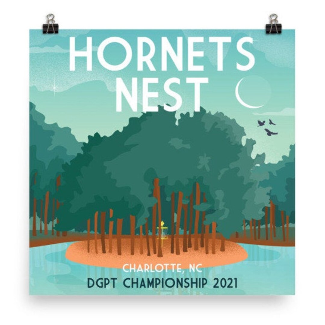 Hornets Nest Disc Golf Course Poster Charlotte NC DGPT Hornets Nest Disc Golf Course Poster Charlotte NC DGPT