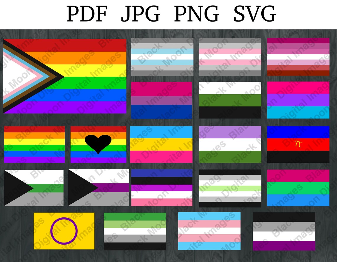 Pride Png, Modern Pride Flag Png, Pride Digital File, Pride Flag ...