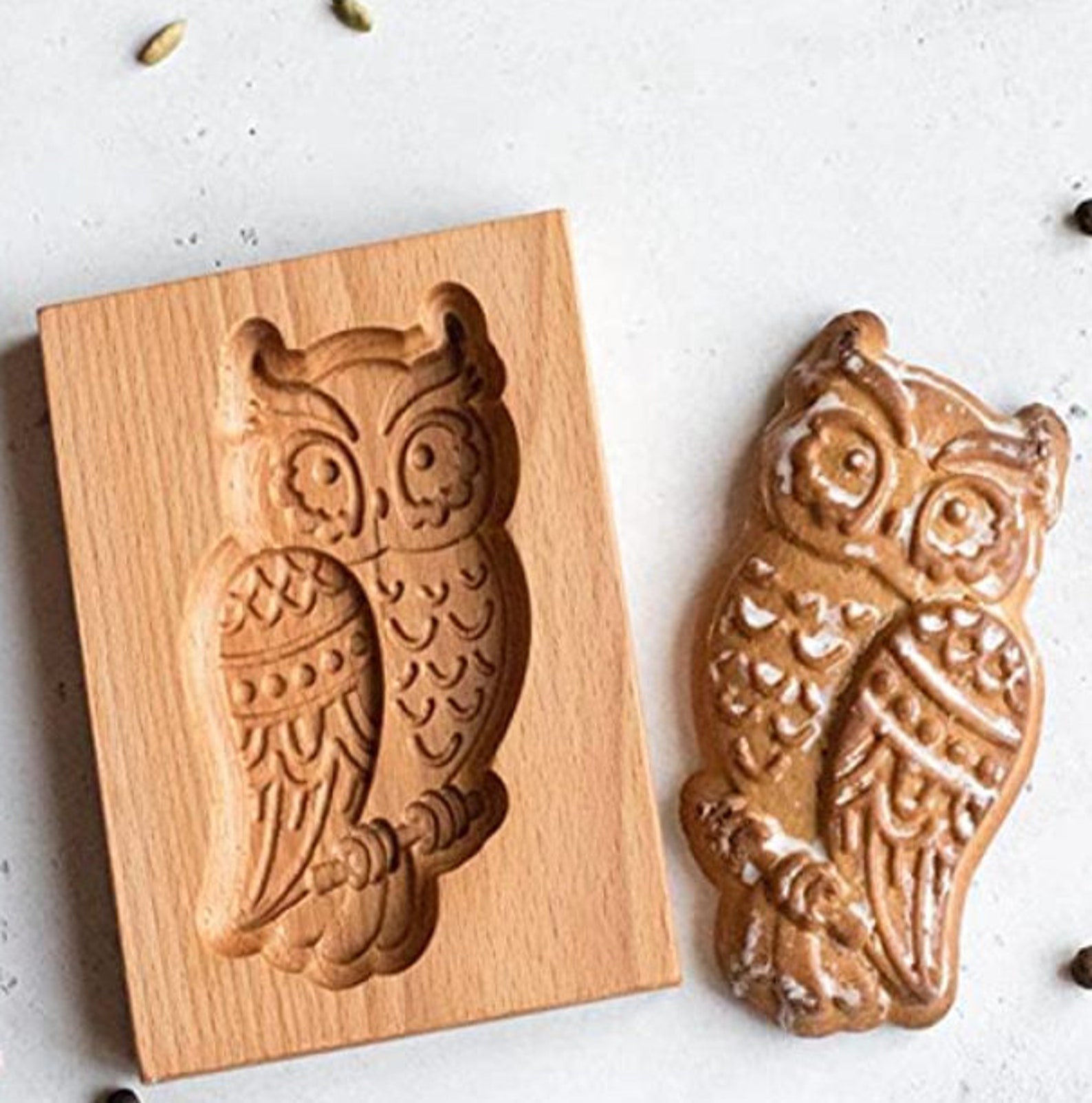 Cookie Mold Cutter Carved wooden pryanik mold Funny Wooden Etsy