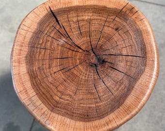 Solid Hickory Table or Stool 15 Inches High