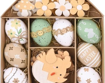 Easter Decorations Easter Gifts Easter Eggs Easter Ornaments 40 Eggs to Decorate Easter Basket Table and Tree for Kids