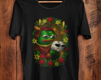 Ironic Shakespeare Pepe Frog Meme Shirt Funny Hamlet Apu Design Renaissance Parody Art