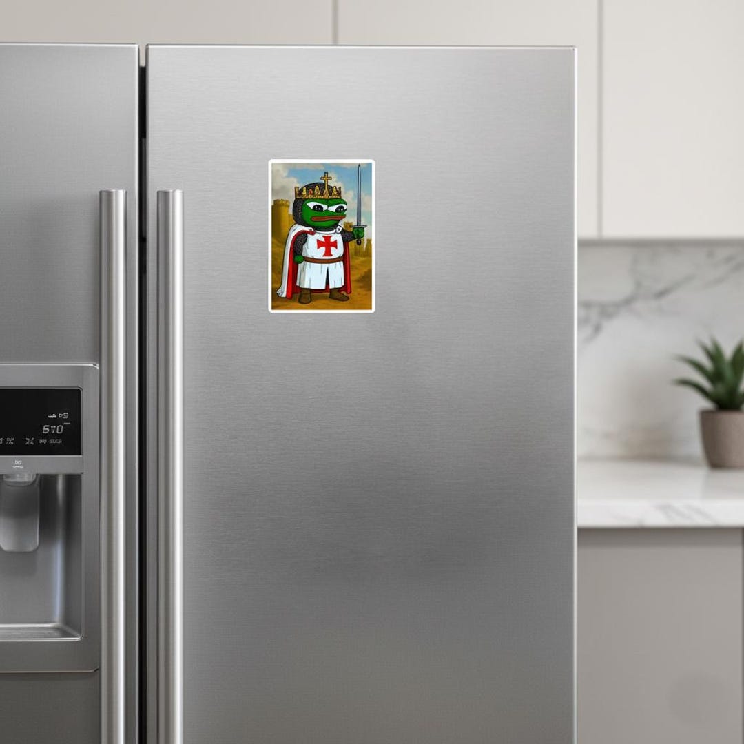 Crusader Apu Templar Knight Magnet Medieval Meme Fridge Magnet for ...