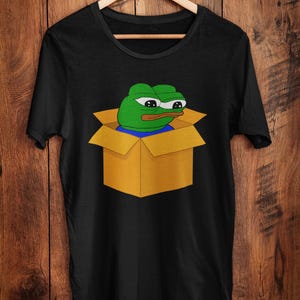 Apu Apustaja In A Box Pepe The Frog Cute Box Fren Meme Divertente Cultura e Umorismo di Internet Magliette Grafiche Unisex