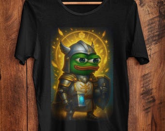 Paladin Apu Meme Shirt Funny Gamer Fantasy Frog Design for RPG Players and Internet Humor Fans
