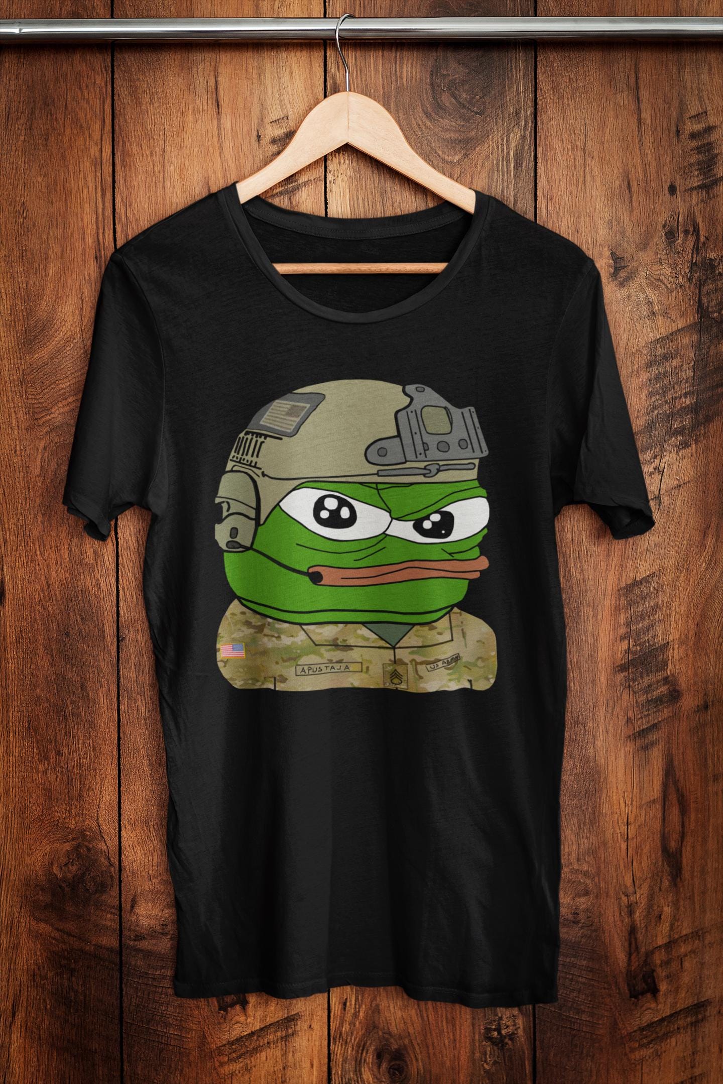 Apu Apustaja Soldier Pepe The Frog Fren Army Meme Funny Military Internet Culture & Humor Graphic Tees Unisex