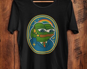 Apu Banana Phone Pepe Meme Shirt Funny Ironic Frog Banana Sticker Tee