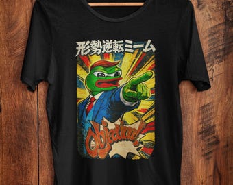 Apu Lawyer Frog Pepe Objection Meme Shirt Vintage Anime Style Law Tee